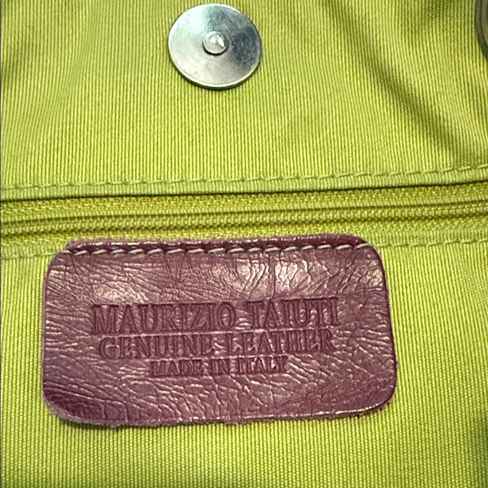 Maurizio Taiuti Rich Purple Leather Bag - Picture 6 of 11